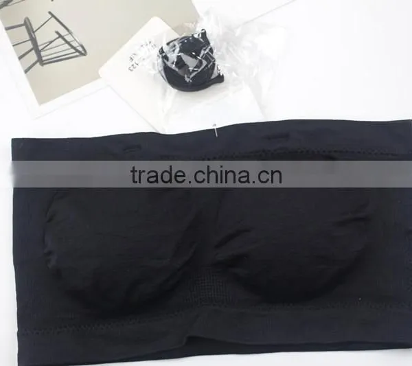 Tube Bra Girl Underwear Removable Straps Padded Tube Top Bra photo-4