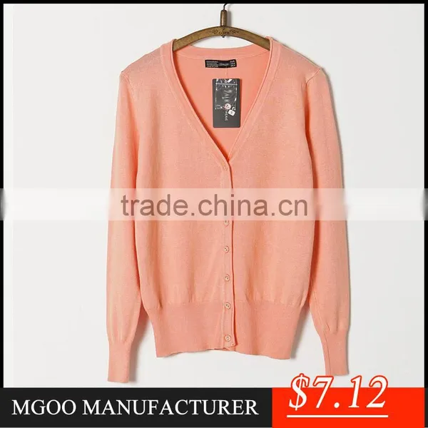 MGOO High Quality Cotton New Brand Mini Sweaters Long Sleeves Slim Fitting Women Cardigan Classic Style photo-6