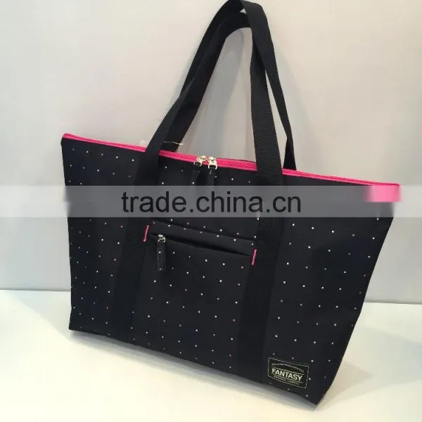 2017 Hot Sales Wholesales Custom Polyester Women Tote Bag photo-2