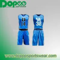 Cheap Reversible 100% Polyester Custom Sublimation Printing Basketball Uniforms Jersey Logo Designs