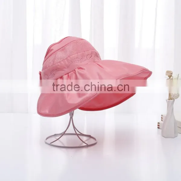 B40507A Women folding hats waterproof sun cap