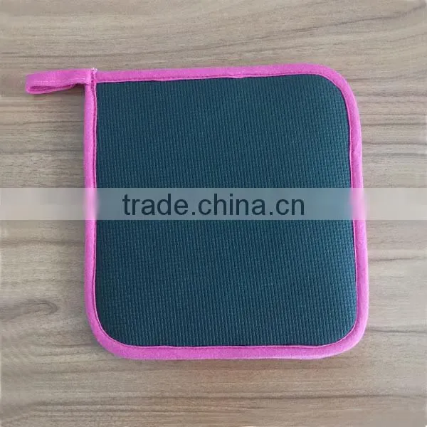 Wholesale Ross Red Potholder Cotton Pot Holder Heat Resistant Neoprene Pot Holder photo-6