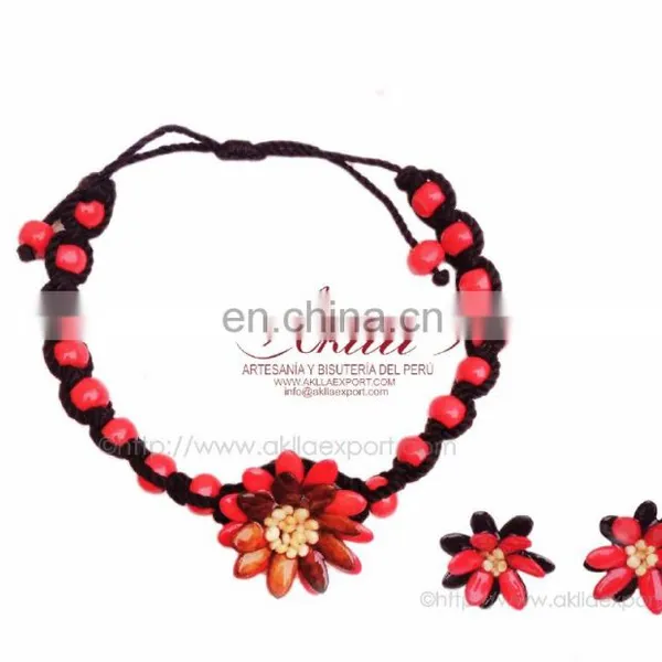 Tagua, Melon and Kiwicha Organic and Ethnic Sets: Necklaces, Earrings and Wristbands photo-3