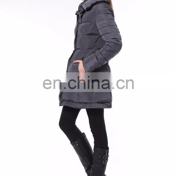 2016 New Arrival Woman Long Europe Style Womens Plain Black Jacket photo-5