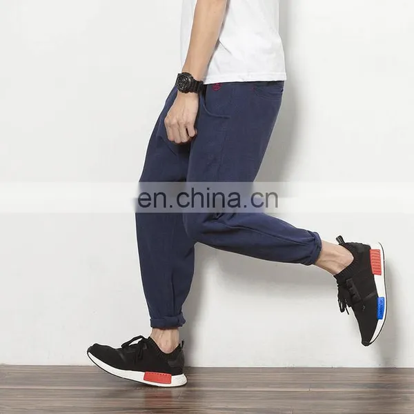 Fashion Mens Casual Long Pants Stylish Jogger Trousers Personalized Haren Pants photo-3