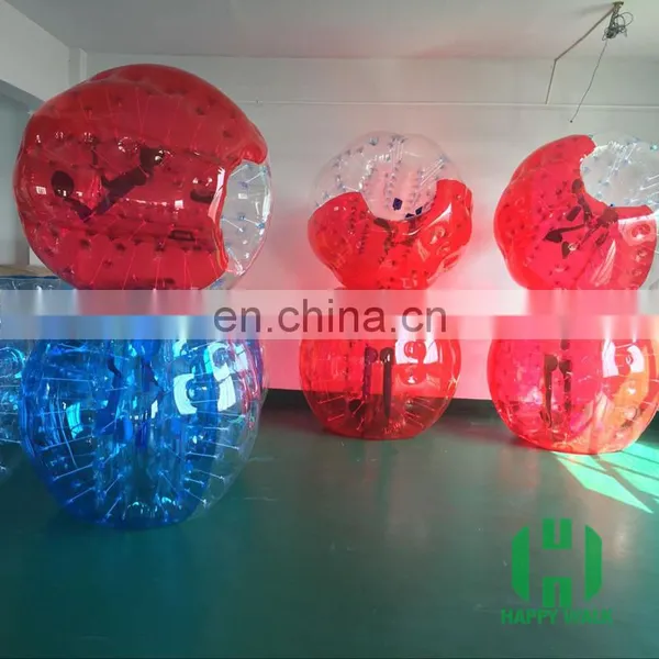 HI New Design TPU/PVC Double Ropes Inflatable Bubble Football Ball for Football photo-4