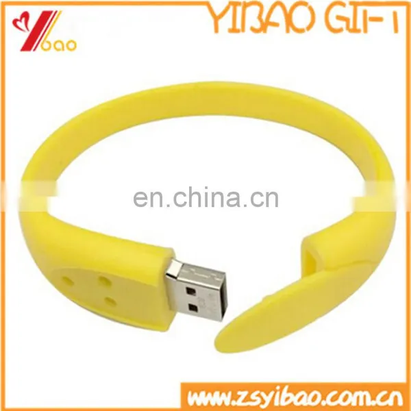 Chinese Supplier Custom Logo Silicon Bracelet Flash Drive Usb 8gb
