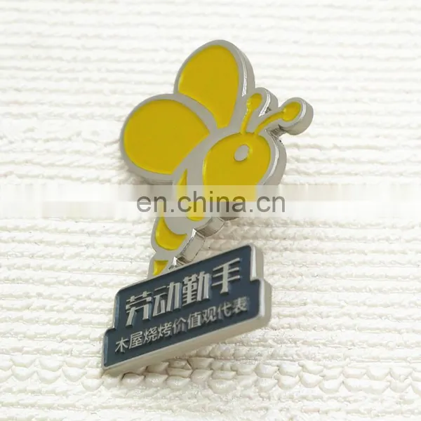 Cute Bee Custom Lapel Pin With Enamel Logo, Metal Enamel Pin photo-4