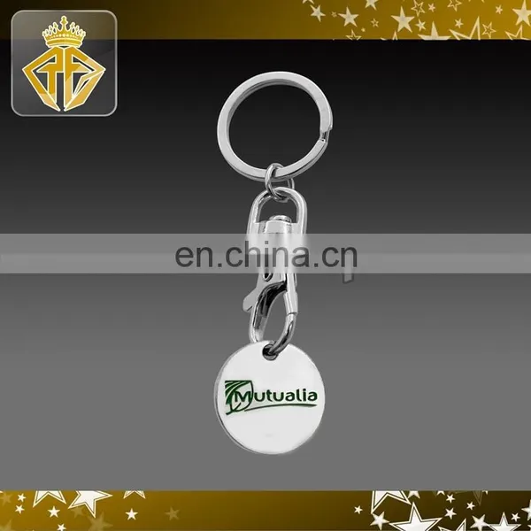 Gold Plating Trolley Coin Keychain photo-2