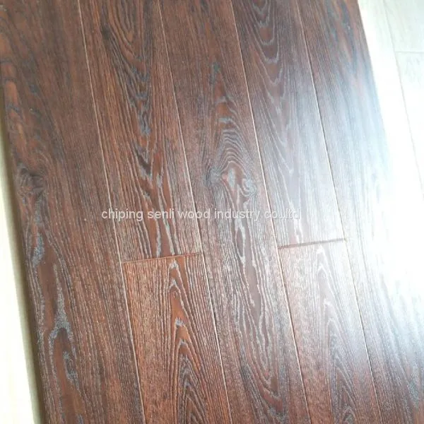 Mdf 8mm Good Quality Melamine Laminate Flooring Piso Flotante photo-2