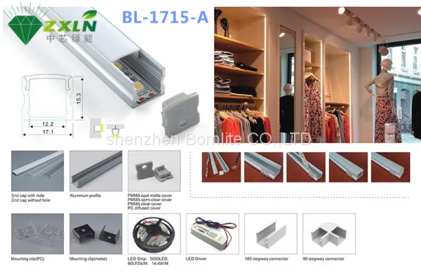 High Quality Recessed Aluminium Led Strip Mounting Profiles photo-5