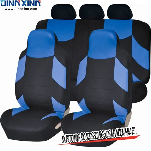 DinnXinn Mercedes 9 Pcs Full Set Cotton Pink Car Seat Covers Factory China photo-4