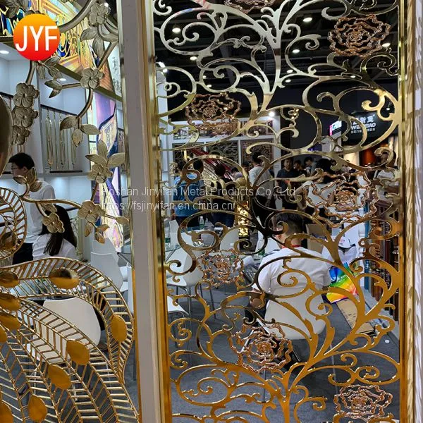 Modern Interior Design Stainless Steel Room Divider Laser Cut Metal Screen photo-5
