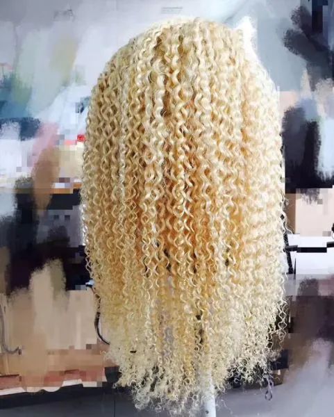 KHH Cheap 613 Lace Front Wig,40 Inch 613 Full Lace Human Hair Wigs,Wholesale Remy Brazilian Transparent Blonde 613 Human Hair Wig photo-5