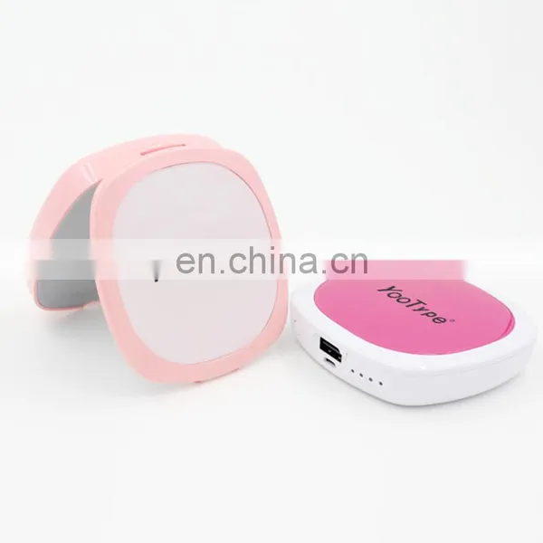 Hot Gift Quick 4000Mah Charging Make Up Portable Mirror Mobile Smart Powerback photo-5