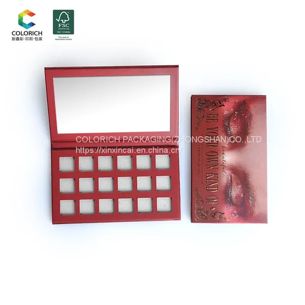 Box With Mirror Makeup Customise Empty Eyeshadow Palette Empty Makeup Palette Clearemptu Make up Pallets photo-3