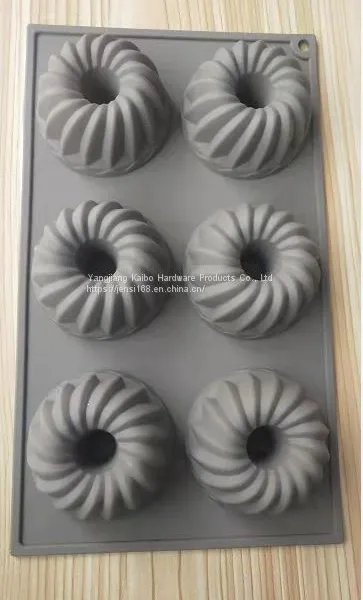 Baking Tools Baking Tin Non-stick 6 Round Hollow Cake Mold Baking Doughnut Mold Small Bread Non-stick Baking Tray Cookie Baking Mold photo-5