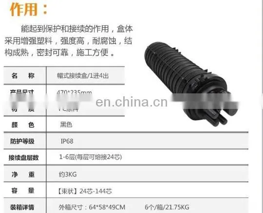 Professional YaTai Vertical Fiber Optical Splice Closures Cable Joint Box photo-5
