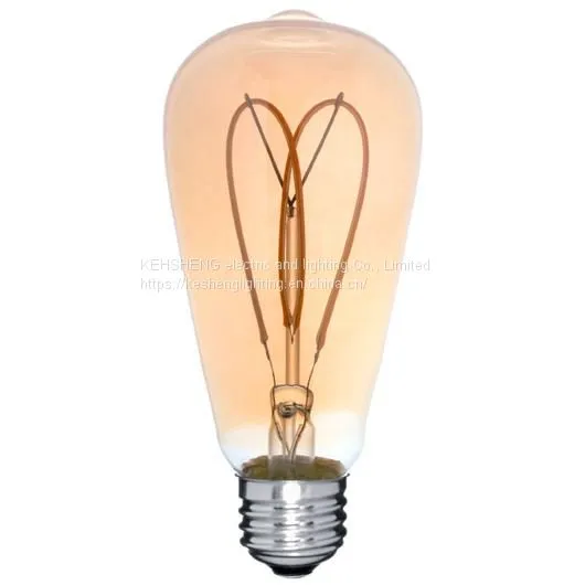 ST64 LED Filament Bulb 1w/2w/4w/5W/6w/7w/8w LED Edison Bulb E26/E27 Dimmable photo-2