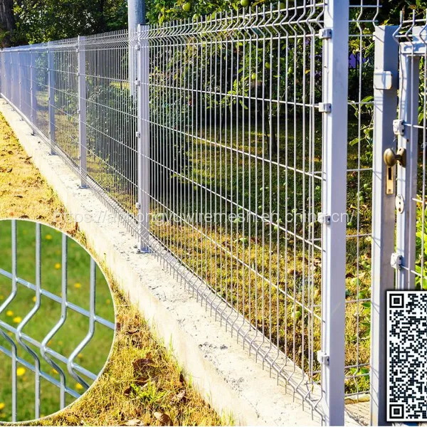 Galvanized 3D Fence Panel Rejas Cercas Welded Mesh Fencing Curvy Mesh Curved V-Mesh FEnce Euro Fence Euromesh Europanel photo-3