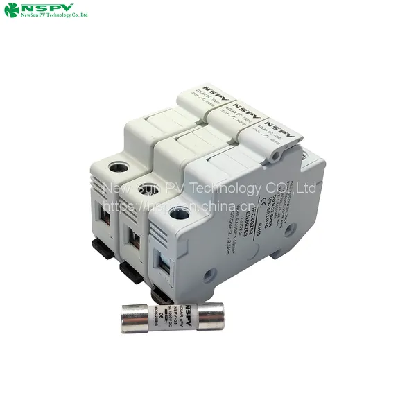 1000VDC Solar Fuse Holder Suitable 10*38mm Fuse for Solar Array Junction Box System photo-5