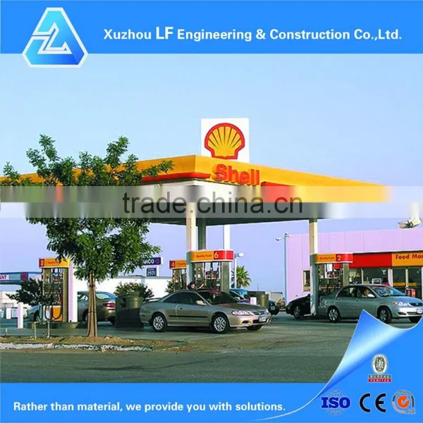Steel Fabrication Frame Structure Gas Station Canopy photo-3