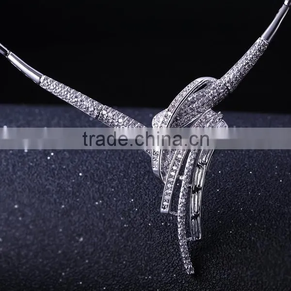 New Wholesale African Style Tassel Wedding Cubic Zirconia Costume Jewelry Set photo-3