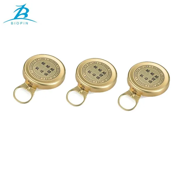 Free Sample Beer Bottle Aluminum Easy Open Lid 26mm Bottle Ring Pull Cap photo-2