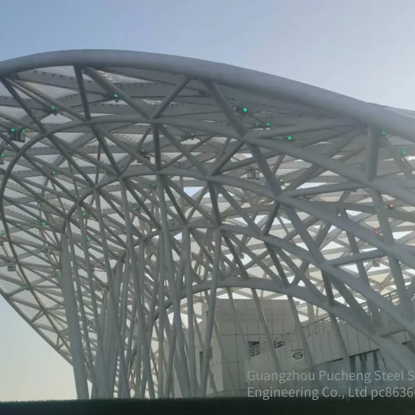 Bent Pipe, Q235b Square and Rectangular Pipe, 200×150×6 Square Tube Keel for Glass Curtain Wall Roof, Welding Materials, Grid Connected Square Grid photo-3