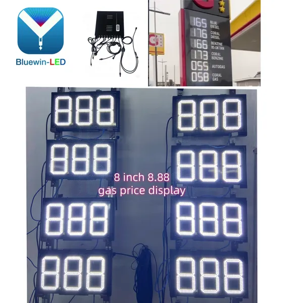 Petrol Station Led Display Gasoline Led Price Signs Fuel Prices Display Screens photo-4