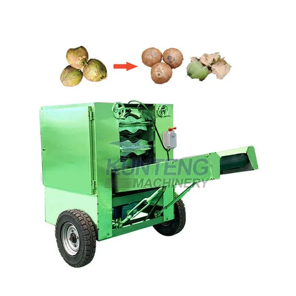 High Capacity Coconut Husk Decorticating Defibering Machine Coconut Dehusk Fiber Machine EPC