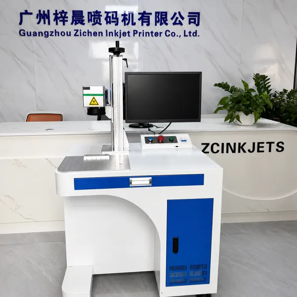 ZCINKJETS 20W Static Fiber Laser Marking Machine for Fine Metal Parts Logo QR Code Serial Number Nameplate Hardware photo-2