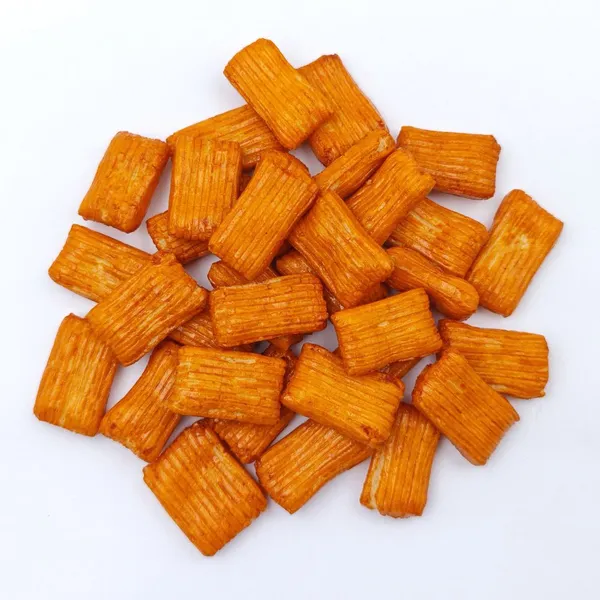 Factory Supply Low Oil Baked BBQ Chili Rice Sticks, Textured Crispy Spicy Rice Crackers, Custom Flavor, Asain Snacks for HORECA photo-2