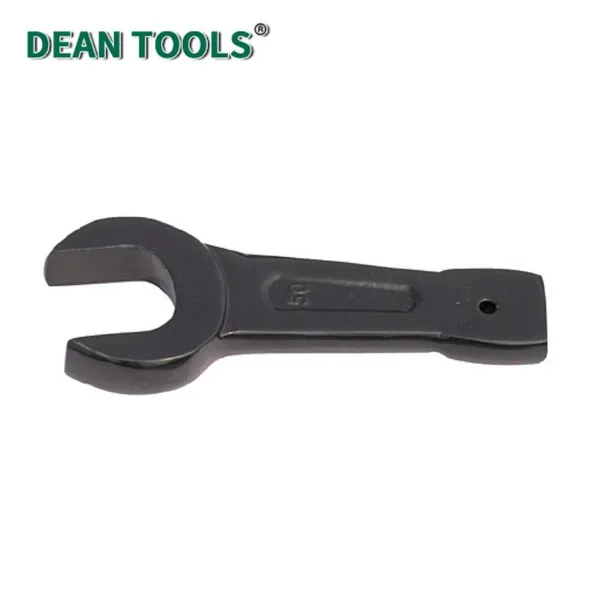 Bent Striking Open End Wrench 45-Degree Bend Carbon Steel Bent Handle Spanner Hand Tool Single Open End Striking Wrench photo-4