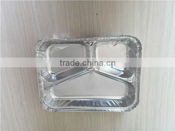 Healthy 3-compartment Microwave Aluminum Food Container photo-3