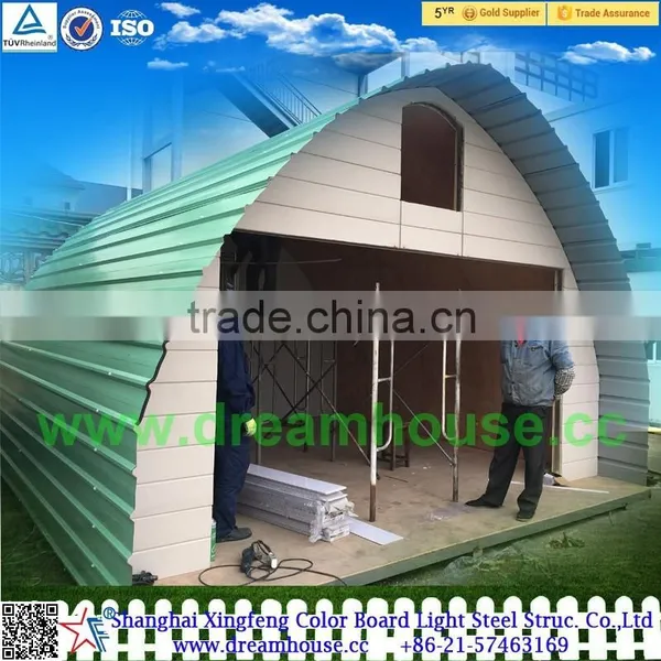 Prefab Arched Cabin Bungalow/cheap Cozy Nest/mobile Cabin Living House photo-3