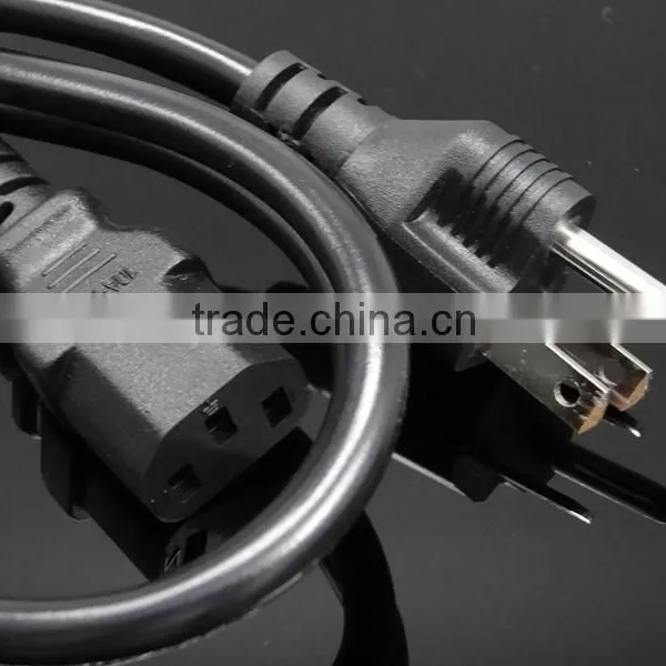 Grounded US Plug to C13 Female Connector Ending Power Cord UL Listed photo-2