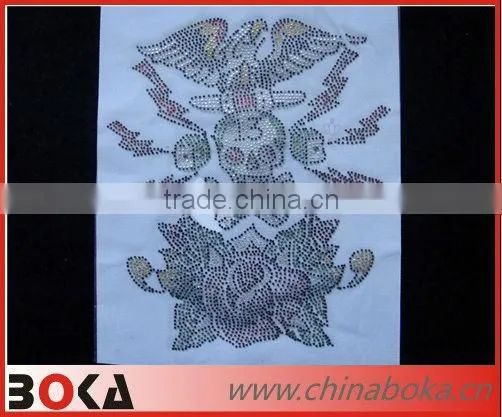 Latest Fashion Hot Fix Rhinestone Transfer Motif