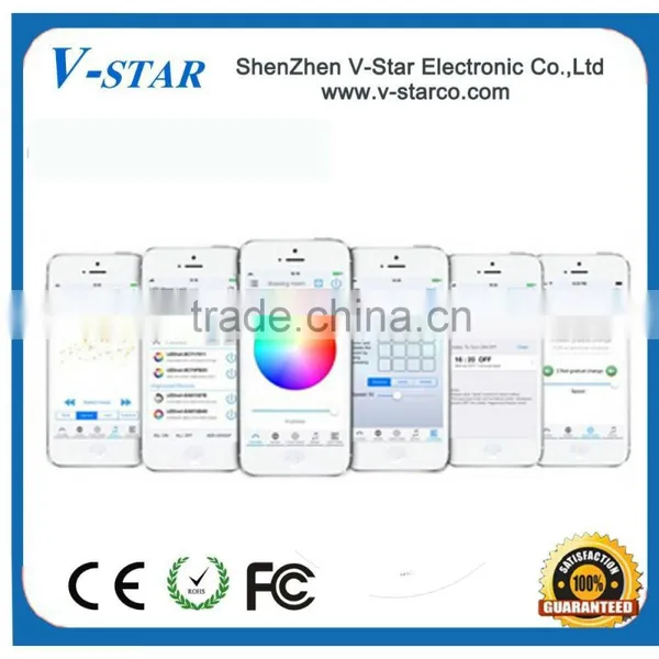 Led Dimmable Bluetooth E27 6W RGBW Bulb + Wireless Remote + Smart Wifi Bridge IOS /Android APP photo-4