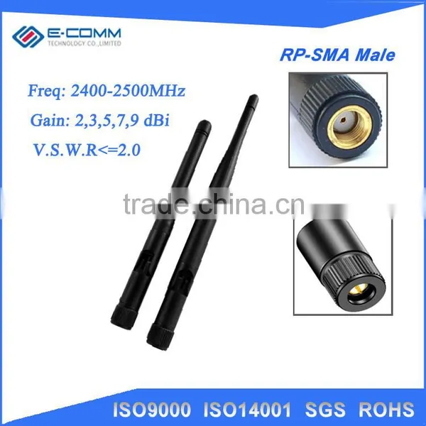 2.4GHz 3dBi WIFI Antenna With Extended Cable MCX Male Connector for WLAN PCI Card photo-2