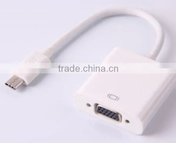 Top Seller 1080p TYPE C Mini USB3.0 to VGA Cable Adapter for Computer/smart Phone photo-4