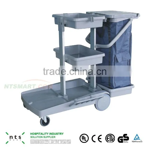 Air-port/metro Janitorial Cart Cleaning Trolley photo-3