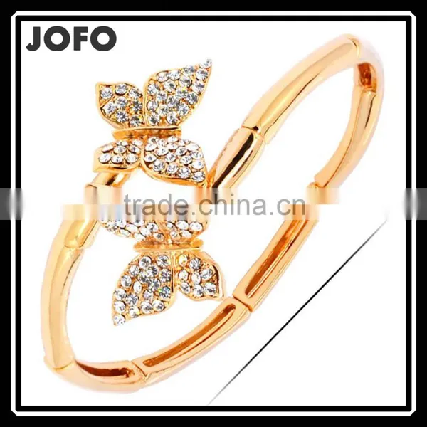 Gold Plated Butterfly Bangles & Bracelets For Women Fashion Jewellery