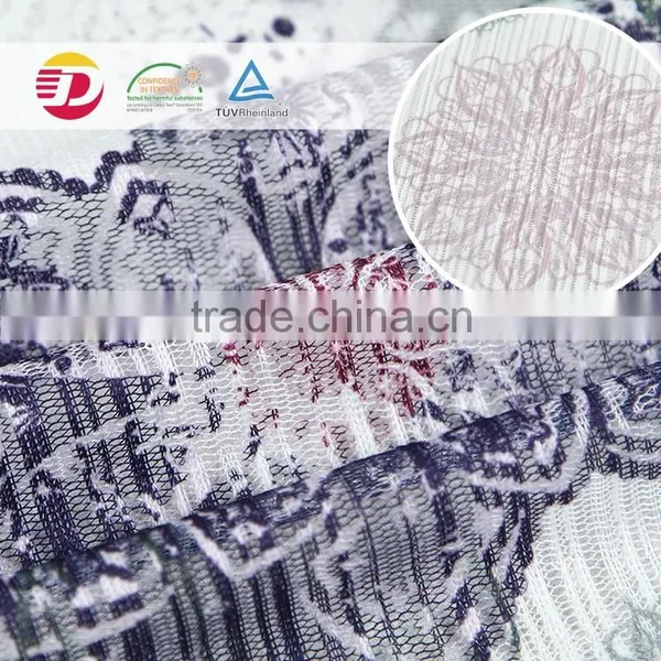 Free Sample National Print Lace Fabric for Sale photo-2