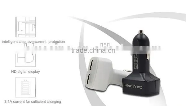 Digital Volt Monitor 12V 24V Cigarette Lighter Car USB Charger For IPhone 4in1 photo-6