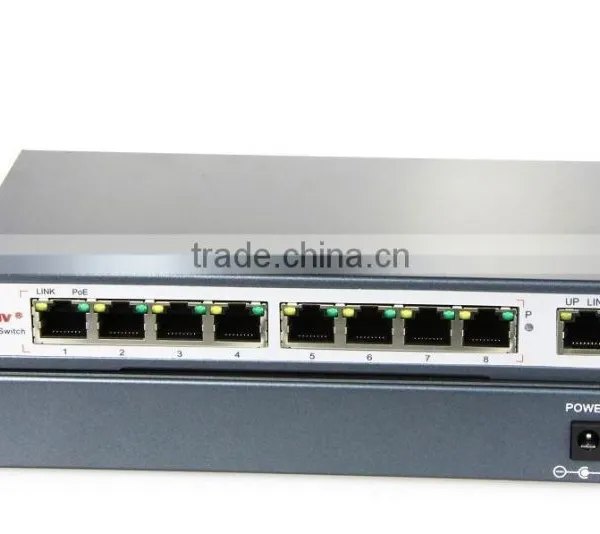 ShenZhen ONV 9 Port Power Over Ethernet Switch With 8 POE Ports 25.5W/ photo-2