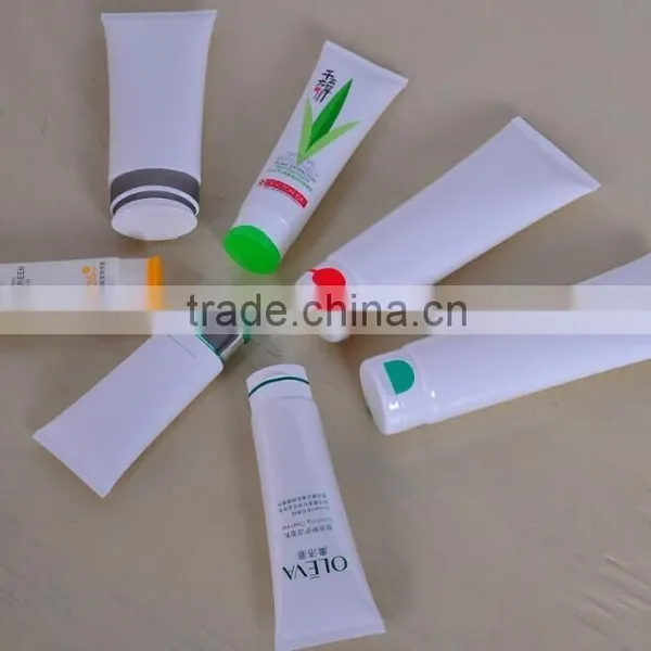 PE Extruded Tube With Two Color Popular Flip Top Cap for Sun Cream photo-2