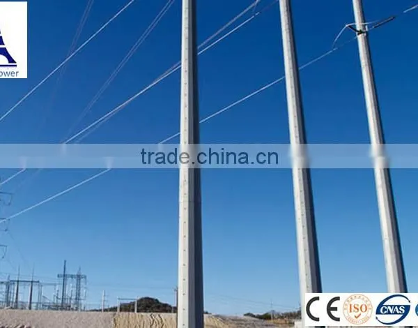Hot-dip-galvanized Electrical Line Tubular Steel Pole Tower photo-4
