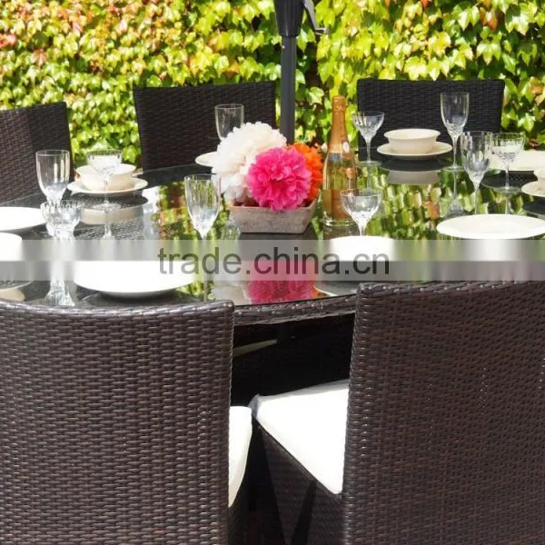 PE Rattan Outdoor Furniture Dining Table and Chair (DH-N9075) photo-2