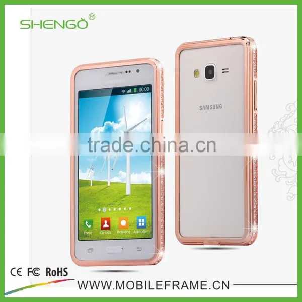 Newest Design Hot Selling Diamond Metal Bumper Phone Case for Samsung G530 photo-2